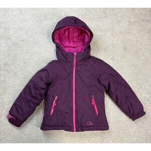 L.L. Bean Kids' Insulated Water Resistant Ski Jacket Purple Size 4
